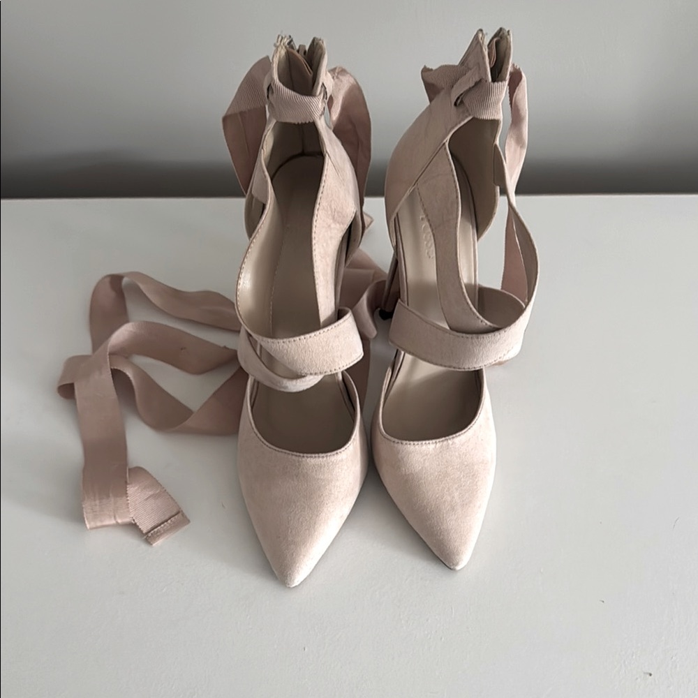 Zip/Tie Women's Heels